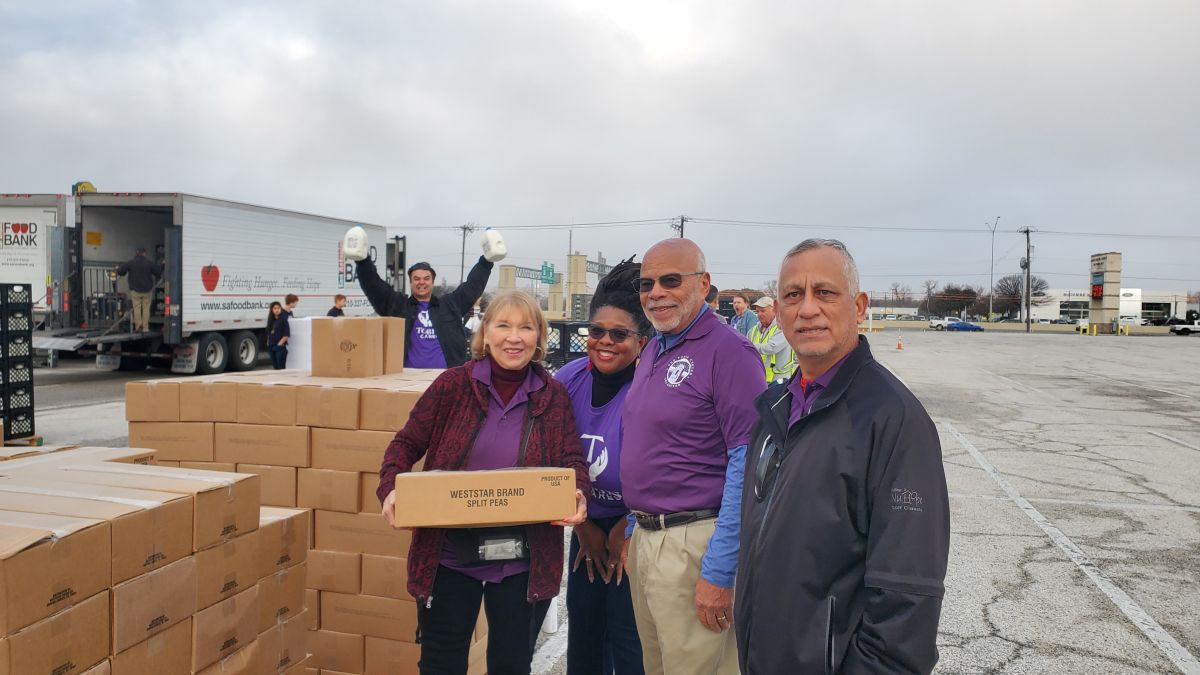 Tobin Cares Volunteers at the SA Food Bank