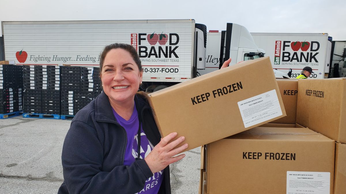 Tobin Cares Volunteers at the SA Food Bank